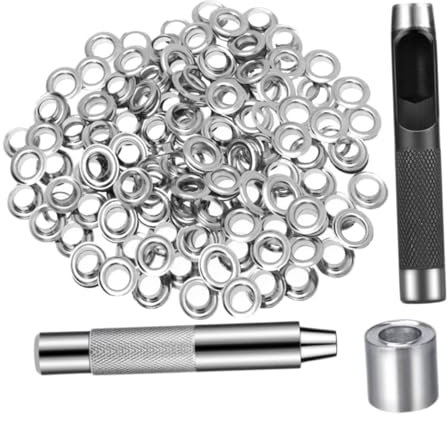 AUTSUPPL Metall-ösen Und Installationswerkzeugen Innendurchmesser Für Vorhänge Zelte Planen Und Aufbewahrungsbox