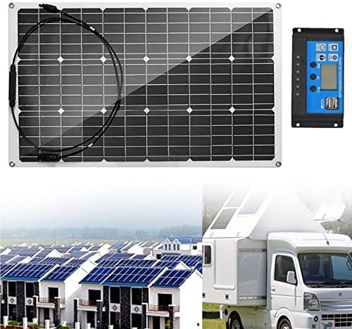 SXYKXYDL Panneau Solaire monocristallin de 400 Watts, Module Haute efficacité de 22,8%, Panneau Solaire Flexible monocristallin pour Camping-Car, Maison, Bateau, Marine, Hors réseau, 400 W