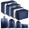 Koffer Organizer Set, 8 Teiliges Packing Cubes für Reise, Packwürfel für Koffer, Travel Organizer Suitcase Kleidertaschen Schuhbeutel Wäschebeute Kosmetiktasche, Travel Essentials-Navy Blue