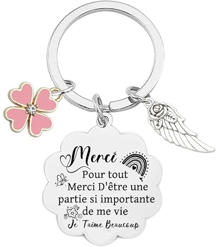 VZIUYTRE Cadeau Nounou Original Porte Clef Nounou Merci Idee Personnalisé Maitresse D'école Fin D'année Cadeau Atsem