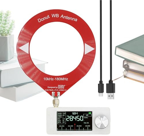 yakermur HAM Radio Receiver, Radio Master, Small 0.5-108 MHz Radio, with Antenna, 800 mAh Battery, HD Display, Compact 1.9 Inch IPS Screen for Travel Home Outdoor