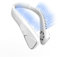 Neck Fan, Portable Bladeless Rechargeable Hanging Neck Fan, 6000 mAh USB Bladeless Personal Fans, 3 Speed Hanging Bladeless Fans, 360 Degrees Airflow Neck Fans for Travel,Outdoor,Home,Office (White)