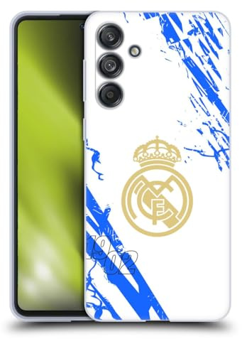 Head Case Designs Offizielle Real Madrid CF Weiß-Blau Urban Gel Handyhülle [Militärischer Schutzgrad] Kompatibel mit Samsung Galaxy M55 5G