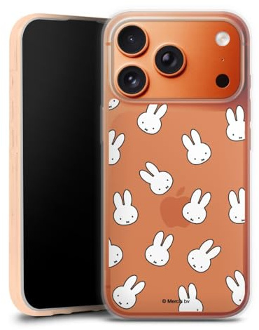 Silikon Hülle kompatibel mit Apple iPhone 17 Pro Max Case transparent Handyhülle Miffy Muster transparent
