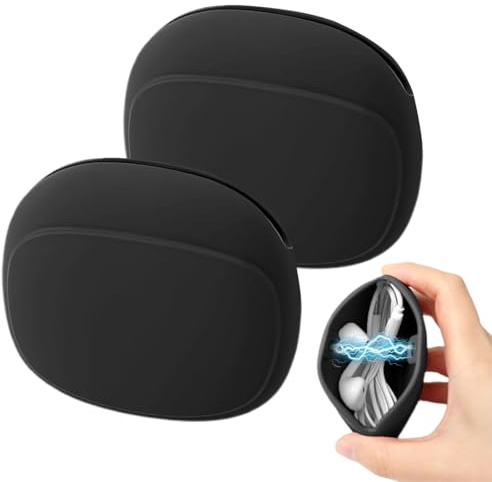 UIEXEA 2 Pezzi Porta Auricolari, Porta Cavi da Viaggio, Porta Cuffie con Filo, Custodia Auricolari In Silicone Morbido, Cable Organizer, per Auricolare Cavo Disco u Moneta