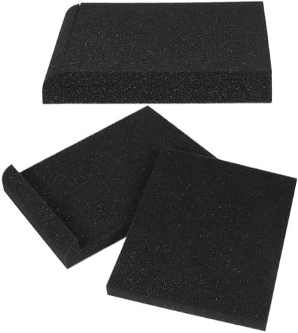 ARTSEWPLY Speaker Acoustic Foam Pads 2Pcs Sturdy Isolation Mat for Small Speaker Desktop Platform Sound Dampening