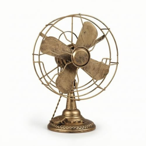 PETSOLA Ventilador Mesa corativo Vintage Ventilador corativo Envejecido Adorno para Coleccionis