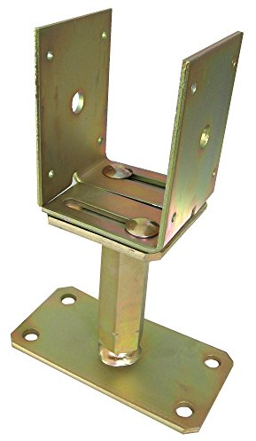 Stützenfuss vz U-Form, aufschraubbar, Höhen- / Seitenverstellbar