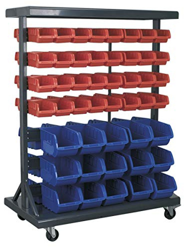 Sealey Tps94 Mobile Bin Storage System With 94 Bins
