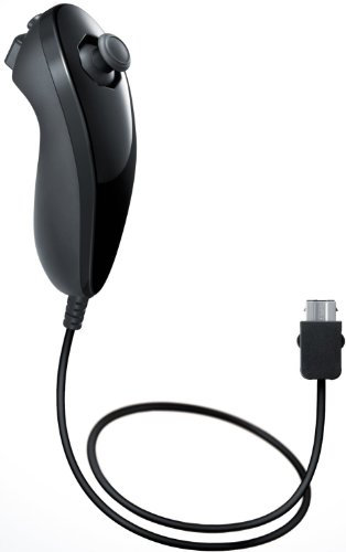Mando Nunchuck inalámbrico para consola Nintendo Wii - Negro