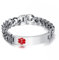 VNOX Personalisierte Armband Herren Frauen : Medical ID Alert Armbänder, Silber, 21cm Länge Gravur Armreif Schmuck Geschenk (Stil 3)