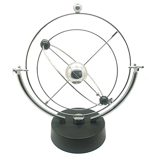 PROW® Simulazione Via Lattea annulus-modello elettronico Moto perpetuo giocattolo Lo strumento equilibrio dinamico Migliore Ufficio Desktop Decorazione (argento)