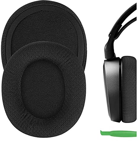 Geekria Sport Mesh Fabric Replacement Ear Pads Compatible with SteelSeries Arctis 1/3/ 5/7/ 7+/ 7P/ 7P+/ 7X/ 7X+/ 9/ 9X, Arctis Pro/Prime Headphones, Ear Cushions (Black)