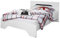 Rauch Möbel Noosa, Jugendzimmer, Bett, Futonbett, Farbe Alpinweiß/Grau metallic, 105x79x206cm