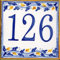 CEAR ceramiche - Targa Numero Civico, Realizzata a Mano in Autentica Ceramica Siciliana, Riflette l'Arte delle Ceramiche Siciliane di Caltagirone
