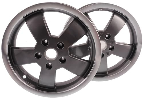 2EXTREME Felgensatz Aluminium Sondermodell 70 Jahre kompatibel mit Vespa GT 3.00x12 grau poliert Felge