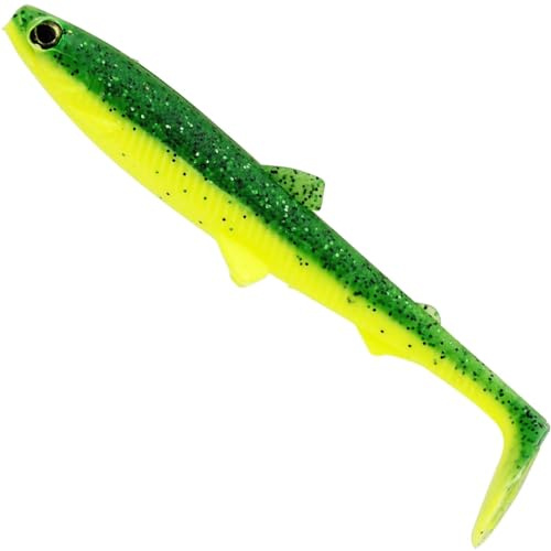 Westin BullTeez Shadtail 9,5cm 7g - Gummifisch, Farbe:Fireflash