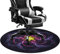 SHACOS Runde 120cm Bodenschutzmatte Gaming Unterlage Stuhl Bürostuhl Unterlage rutschfest Kratzfest Gaming Teppich Stuhlunterlage Schreibtischstuhl Unterlage für Laminat, Hartböden