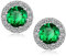 Ohrstecker Diamant Damen Ohrstecker Zirkonia Silber Ohrringe Damen 925 Halo Ohrringe Stecker Frauen Weißegold