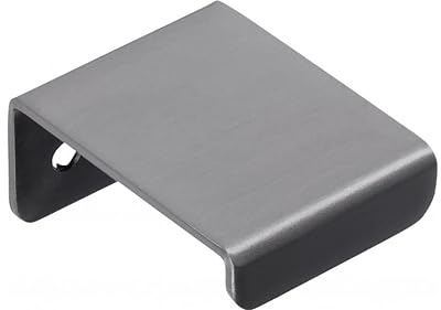 SIRO Möbelgriff Nalbach, Schlicht, Edelstahl anthrazit geschliffen, 32 mm x 20 mm x 40 mm, LA 16 mm, 2372-32N6