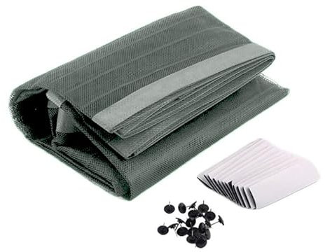 Moustiquaire magique avec aimant 140 x 240 cm pour balcon porte fenêtre petits trous (gris)
