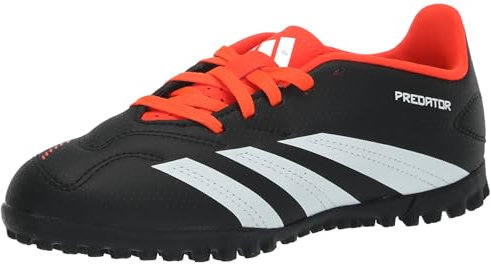 adidas Unisex 24 Club Turf Trainers, Black, white, solar red, 6 Big Kid