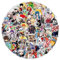 Anime Sammlung Aufkleber 100Pcs für Koffer, Skateboard, Laptop, Computer, Wasserflaschen, Auto, Teenager, Jungen und Mädchen, wasserfester Aufkleber