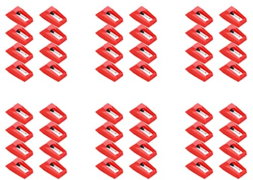 Viupolsor 48 Stück Plattenspieler Nadel Plattenspieler Diamant Ersatz Stylus Nadeln für Vinyl-Schallplattenspieler