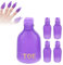 5 Stück Gel-Nagellack-Entferner-Clips Kunststoff-Nagellack-Entferner-Clips Kappe Zehennagel-Einweichkappe Nagellackentferner Wickelwerkzeug Wickel-Nagelkunst-Werkzeug