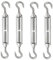 Tenditore, Tenditori in Acciaio Inossidabile, 4 Pezzi Tenditore Acciaio Inox, Tenditore Filo Regolabile, Tenditore M8 in Acciaio Inox 304, Gancio Per Cavi in ​​acciaio, M8 Tenditore Acciaio Inox 304