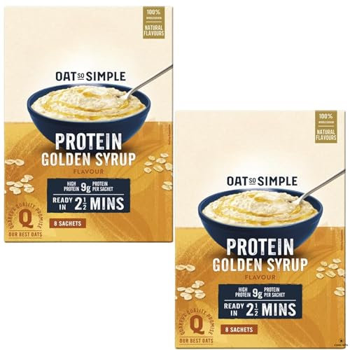 Porridge Bundle With Oats So Simple Protein Golden Syrup Sachets 344g (2 Pack)
