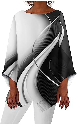 Bluse Damen, Festival Outfit Sport Oberteile Top Elegant Festlich Party Oberteil Elegante Pailletten (Weiß, 3XL)