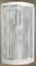 Novellini New Holiday R90 Hammam, 90 x 90 cm, multifunktionale Duschkabine, halbrund, 2 Schiebetüren, Ecke, Thermostat-Mischbatterie, Glas, Aqua Profil, Silber, Whirlpool, Saunastange, Höhe 225,5 cm