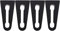 BTFWM Türschloss-Schalldämpfer, Schallschutz, leiser Puffer, für VW, Polo, Bora, Caddy, Golf, Jetta, Multivan, Passat, Tiguan, Autotürschlossabdeckung, TPE-Material, Schwarz