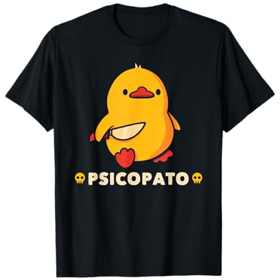 Funny Psicopatos Pato Animales Hombres Mujeres Camiseta