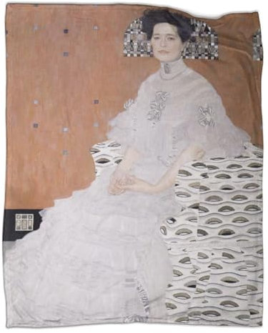 Gustav Klimt Decke, Gemälde Kuscheldecke Flanelldecke Warm Plüsch Wohndecke Für Teenager Jungs Mädchen Geburtstagsgeschenke Sofa 80x90inch(200x230cm)