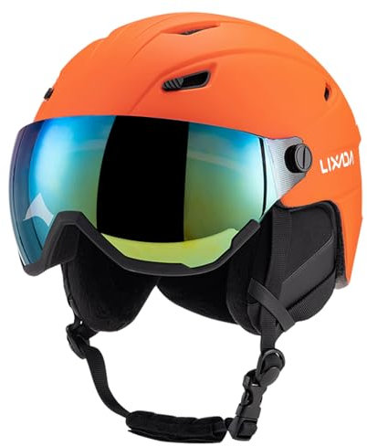 Kavolet Casco da sci integrato per uomo e donna, con visiera rimovibile, aperture di ventilazione, resistente, caldo e traspirante, per uomo e donna