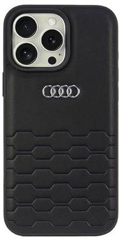 Audi Kunstledert Hülle für iPhone 16 Pro Max 6.9 schwarz AU-TPUPCIP16PM-GT/D2-BK