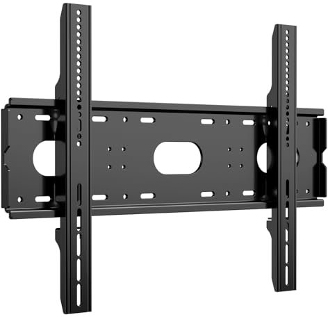 JXMTSPW TV Wandhalterung Fest TV Halterung für 42-90 Zoll Flach & Curved LCD LED Fernseher oder Monitor bis zu 100kg Max VESA 750x500mm Ultra Dünn Schwer TV Wandhalterung