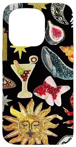 iPhone 15 Pro Vintage Print Art Collage Scrapbook Tiles Y2K Eclectic Case