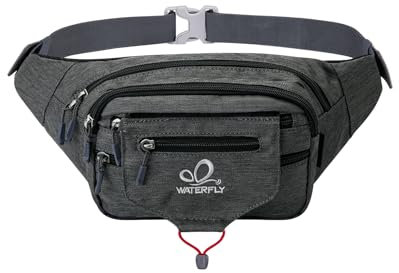 WATERFLY Bauchtasche Gürteltasche Damen und Herren Sport Hüfttasche für Laufen Fitness Joggen Wandern