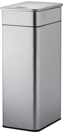 ETZRYSYB Rubbish Bin 30L Kitchen Stainless Steel Rubbish Waste Bin Fingerprint Proof Trash Can With Push Top Lid And Inner Bucket Garbage Bin