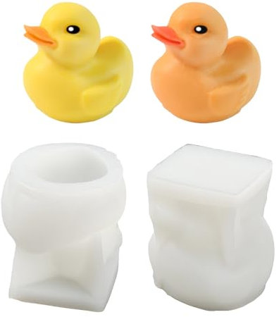 UR URLIFEHALL 2 Pcs 3D Canard Bougie Moules Silicone Formes Animaux Résine Époxy Moules De Moulage Pour Aromathérapie Artisanat Savon Ornements Décor À La Maison