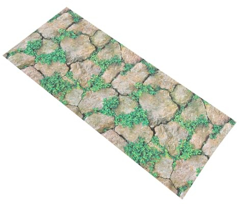 JUMPLAWN Reptilien Terrarium Hintergrund Aufkleber mit Steinmotiv 1 Stück | Wasserfest, Matte Oberfläche, Klare Druckqualität, für Lizard Terrarien und Aquarium Landschaftsgestaltung