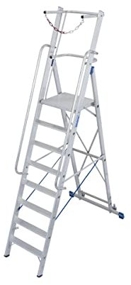 Krause 127525 Aluminium Stufenleiter Stabilo® Professional max. Betriebshöhe 3.9 m