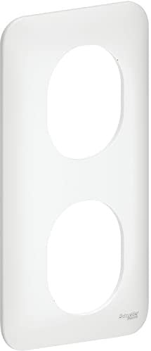 Ovalis - plaque de finition - 2 postes vertical - entraxe 57mm