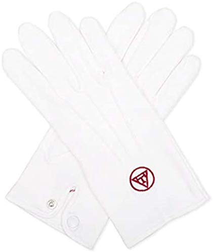 Weiß 100% Baumwolle Royal Arch Handschuhe XL