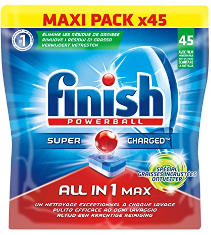 Finish All In One Max Spécial Graisses Incrustées x 45