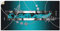 ARTland Wanddeko Wandtattoo selbstklebende Vinylfolie 100x50 cm Moderne Kunst Abstrakt Muster Grafik Modern Petrol S7LW