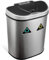 NETTA 70L Kitchen Recycling Sensor Bin – Large Touch-Free Automatic Motion Sensor Waste Rubbish Bin, Dustbin, Trash Can – Double Component Recycling Bin – Stainless Steel Finish – 70 Litre – Silver